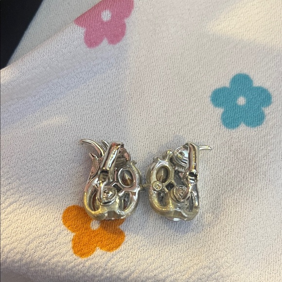 HOLD Vintage Coro Blue AB Rhinestone Necklace and Clip on Earrings - Picture 2 of 4